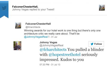 Johnny Vegas Falconer Chester Hall