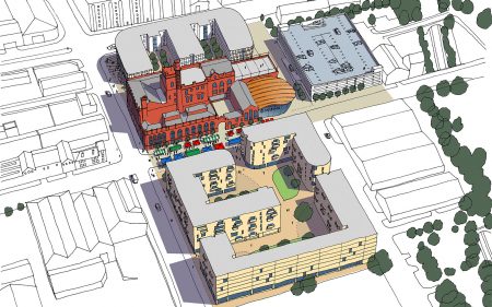 Cains Brewery village Falconer Chester Hall