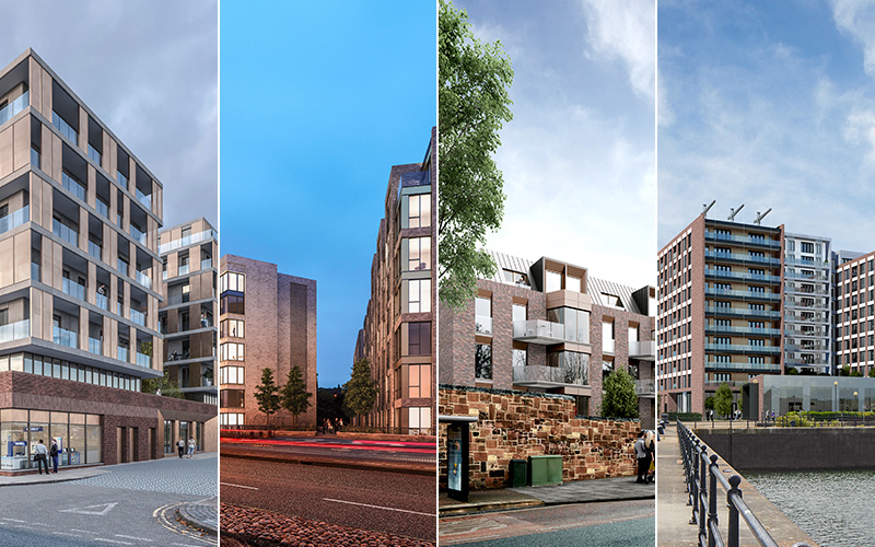 4 new residential buildings by FCH
